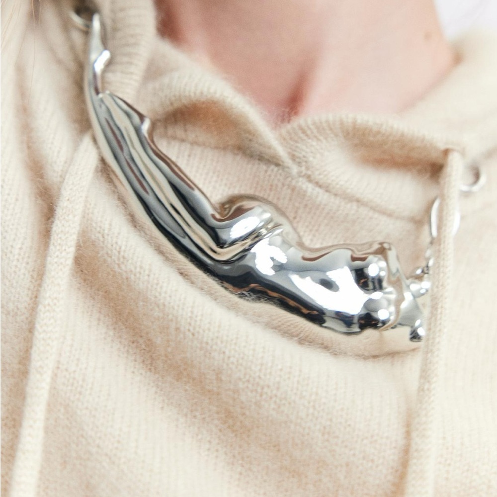 Zara body metal necklace - Picture 3 of 4